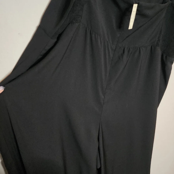 NWT Madewell Black Smocked Thistle Cami Jumpsuit in Plus Size 24. Pockets - Picture 10 of 15